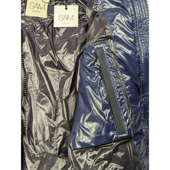 SAM. Women's Dark Marine Freestyle Puffer Down Jacket Size XS (MSRP $395) - Picture 6 of 11